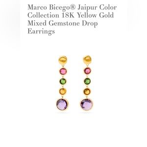 Marco Bicego 18k gemstone earrings